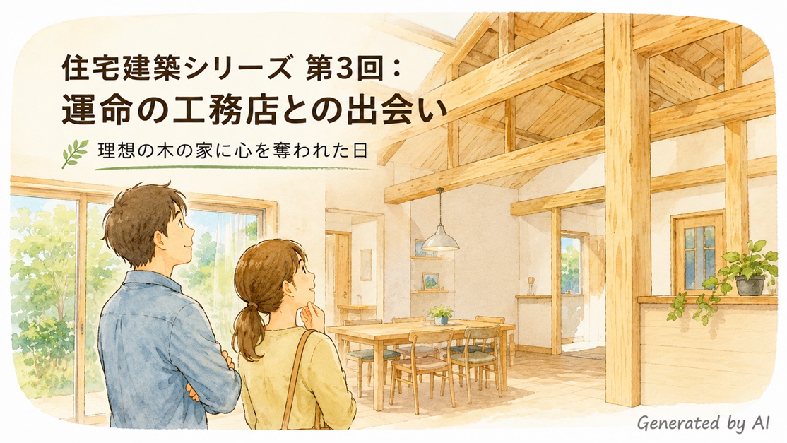 住宅建築シリーズ 第3回 運命の工務店との出会い