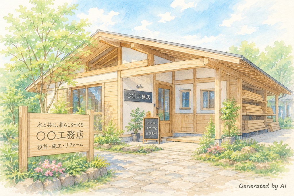 工務店のイメージイラスト