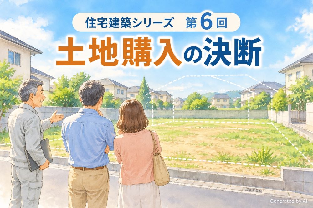住宅建築シリーズ第6回 土地購入の決断
